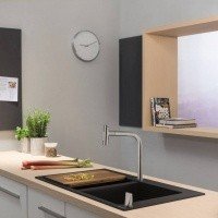 Hansgrohe Metris Select M71 73818340 Смеситель для кухни с вытяжным изливом