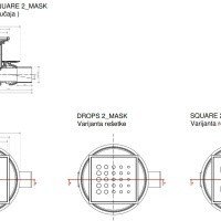 PESTAN Standard Square Mask 2 13000082 Душевой трап 150*150 мм - готовый комплект для монтажа с декоративной решёткой (хром)