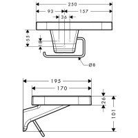 Hansgrohe Axor Bouroullec 42636400 Держатель для туалетной бумаги