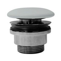GSI PVC17 Сливной гарнитур | донный клапан для раковины без перелива (пепельный матовый)