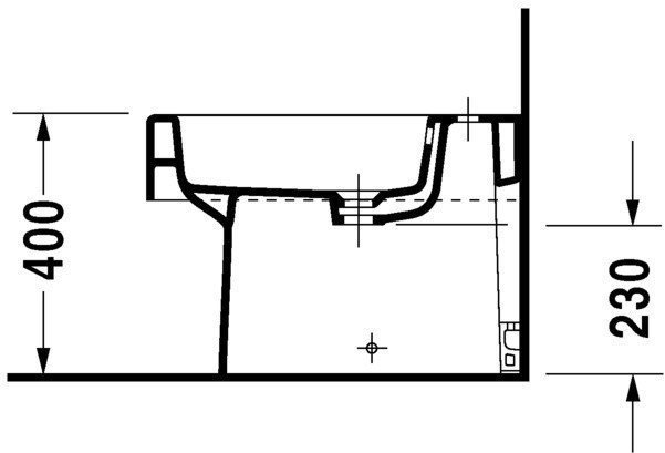 Duravit Vero 224010 08 Биде напольное, в интернет-магазине сантехники ...