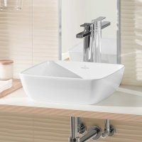 Villeroy Boch Artis 417841RW Раковина накладная для ванной комнаты 41х41 см (цвет белый камень - stone white ceramicplus).