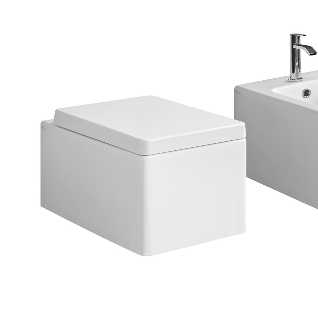 Унитаз Cool с крышкой, белый матовый NIC Design, арт. 3242003+5303003 — изображение товара 1