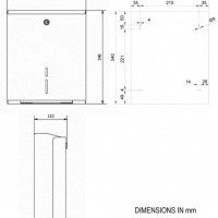 NOFER 05104.S Большой диспенсер для туалетной бумаги в рулонах (матовая нержавеющая сталь)