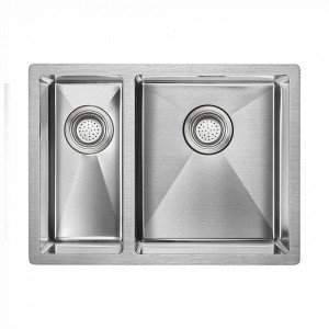 Paulmark ANNEX PM545944-BSR Мойка для кухни двойная правая 59*44 см (нержавеющая сталь)