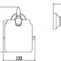 Savol Серия 68A S-06851A Держатель для туалетной бумаги (хром)