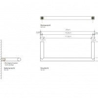 Decor Walther Mikado HTE20 0520620 Держатель для полотенца 20 см