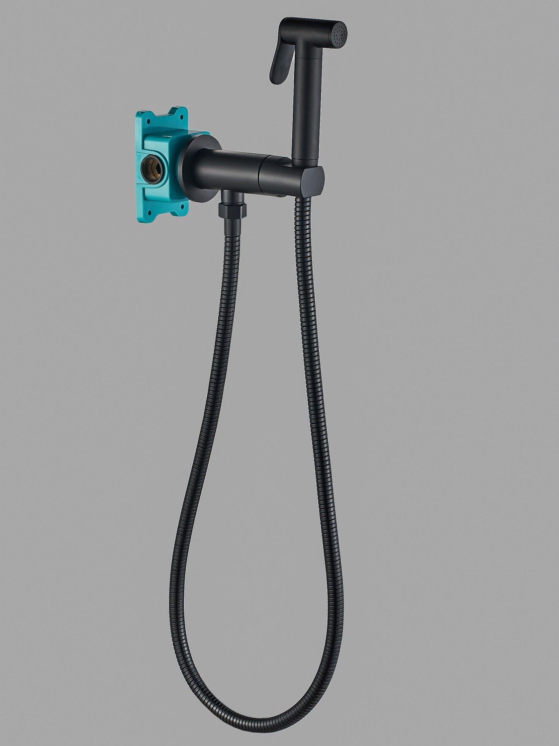 ALMAes AL-877-05 Гигиенический душ в комплекте со прогрессивным смесителем черный
