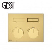 GESSI HI-FI Compact 63002 710 Термостатический смеситель для душа | Brass PVD (латунь полированная)