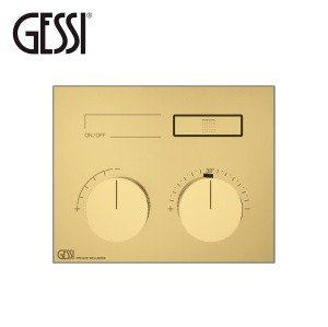 GESSI HI-FI Compact 63002 710 Термостатический смеситель для душа | Brass PVD (латунь полированная)