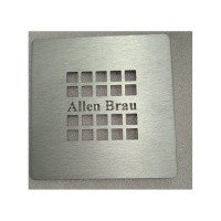 Allen Brau Priority 8.310N1-BA Накладка сифона для душевого поддона 127*127 мм (серебро шлифованное)