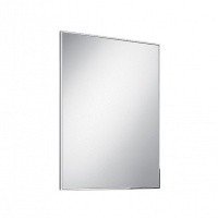 Colombo Design Gallery B2044 - Зеркало для ванной комнаты 80*60 см | в металлической раме (нержавеющая сталь - полированная)