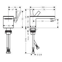 Axor MyEdition 47012310 Смеситель для раковины (красное золото шлифованное)