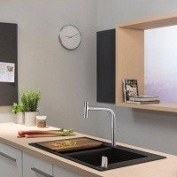 Hansgrohe Metris Select M71 73818000 Смеситель для кухни с вытяжным изливом