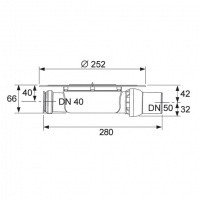 TECE Drainpoint S 3601400 Душевой трап низкий с горизонтальным выпуском