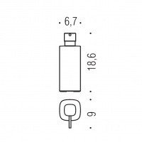 Colombo Design TRENTA B9341.NM - Дозатор для жидкого мыла 300 мл | настольный (черный матовый)