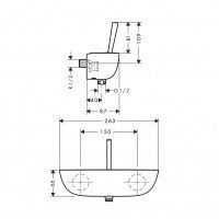 Hansgrohe PuraVida 15672400 - Смеситель для душа (хром - белый)