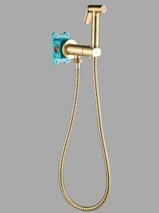 ALMAes AGATA AL-877-09 Гигиенический душ в комплекте с прогрессивным смесителем бронза