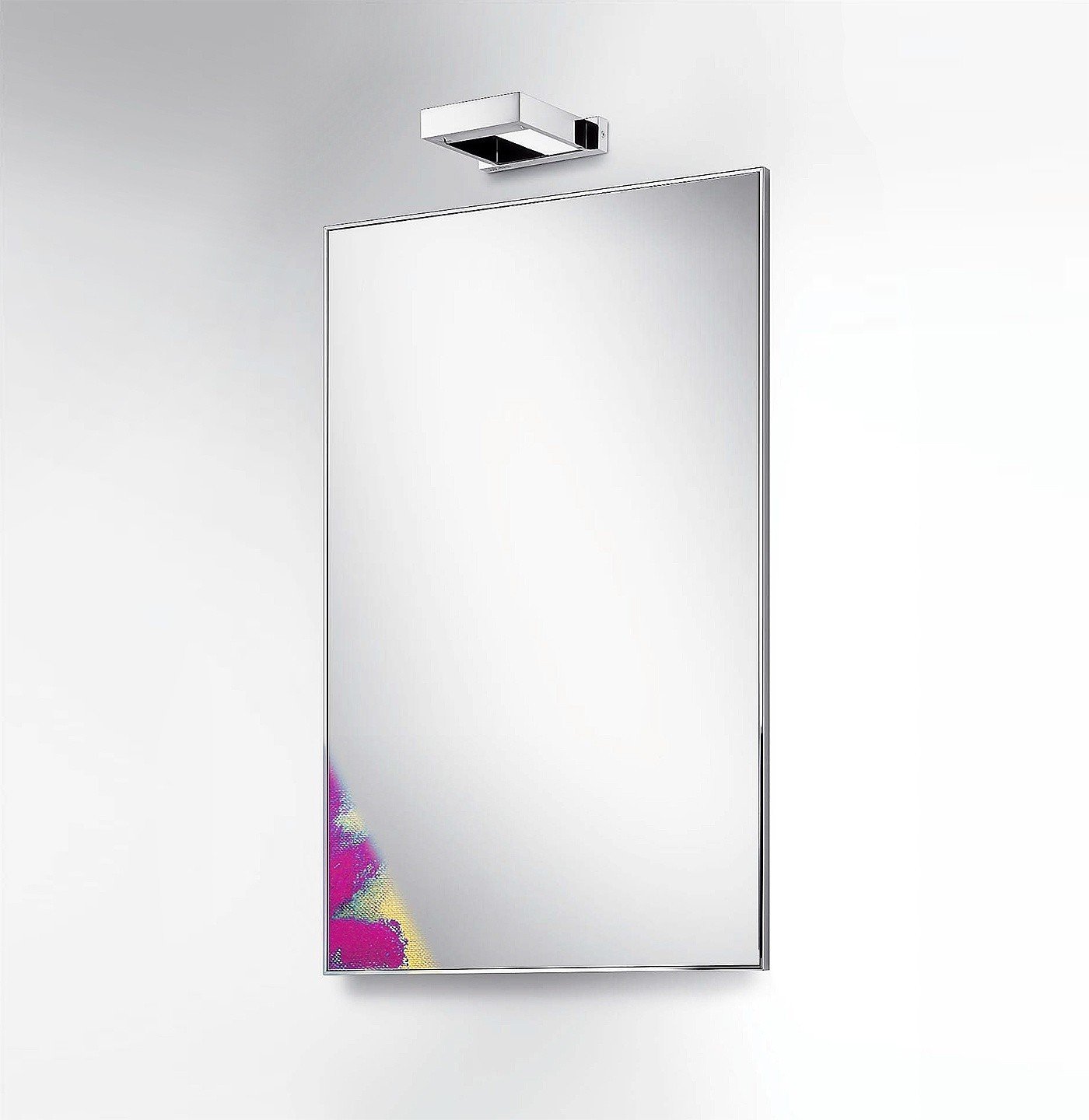Colombo Design Gallery B2045 - Зеркало для ванной комнаты 100*60 см | в металлической раме (нержавеющая сталь - полированная)