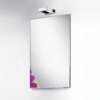 Colombo Design Gallery B2045 - Зеркало для ванной комнаты 100*60 см | в металлической раме (нержавеющая сталь - полированная)