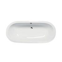 Акриловая ванна ALPEN Matrix W 175 39133, гарантия 10 лет, овальная форма, объём 195 литров, цвет - euro white (европейский белый)