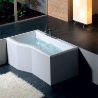 Акриловая ванна ALPEN Versys 160 L 14611, гарантия 10 лет, асимметричная форма, объём 268 литров, цвет - euro white (европейский белый)