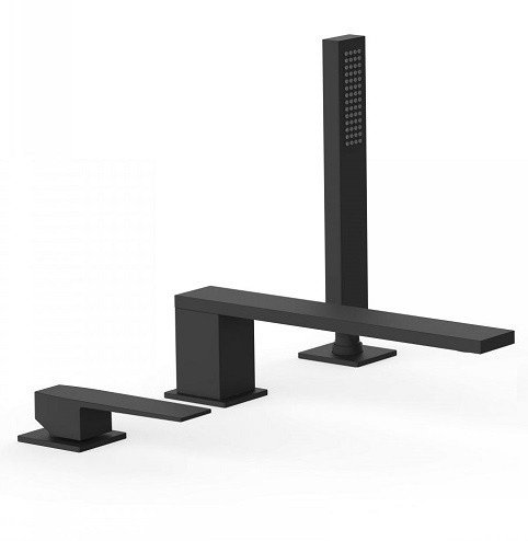 Tres Slim 20216101NM Смеситель на борт ванны (чёрный матовый), купить в ...