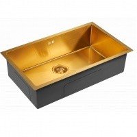 Paulmark VALDE PM217444-BG Мойка для кухни 74*44 см (брашированное золото)