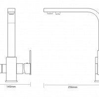 Savol S-L1807 Высокий смеситель для кухни с функцией подачи питьевой воды (хром)