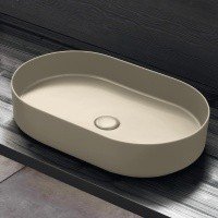 Ceramica CIELO Shui Comfort SHCOLAO60 LN - Раковина накладная на столешницу 60*38 см (Lino)