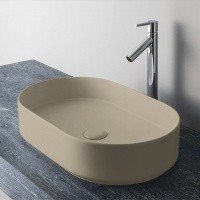 Ceramica CIELO Shui Comfort SHCOLAO60 LN - Раковина накладная на столешницу 60*38 см (Lino)