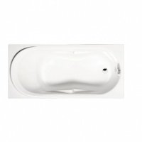 Акриловая ванна ALPEN Adriana 180 48111, гарантия 10 лет, прямоугольная форма, объём 205 литров, цвет - euro white (европейский белый)