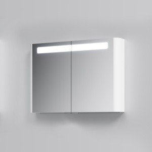 AM.PM Sensation M30MCX1001WG Зеркальный шкаф с подсветкой 1000*700 мм (белый глянцевый)