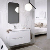 AQWELLA RM RM0205BLK Зеркало для ванной комнаты 50*90 см (чёрный матовый)