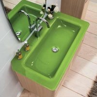 Berloni Bagno Tess 05 Мебель для ванной комнаты на 94 см, цвет: выбеленный дуб (Италия)