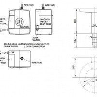 NOFER Concept3 01901.S Автоматический смеситель для раковины с дозатором жидкого мыла и сушилкой для рук (хром матовый)