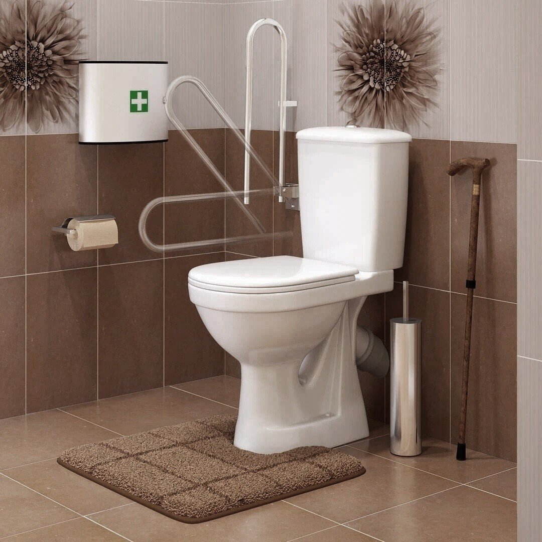 Оскольская керамика 42301 - Унитаз для инвалидов, с высокой чашей, в ...