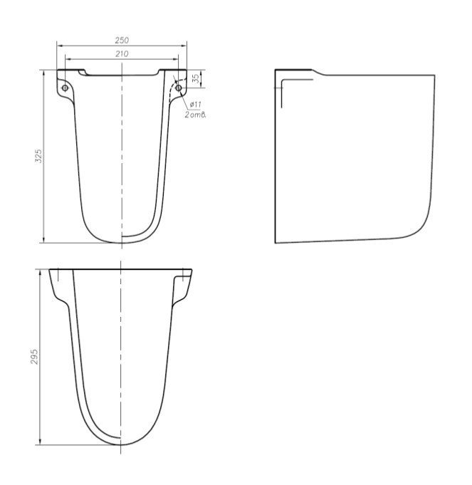 IFO Arret RS032100000 Полупьедестал под раковину, в интернет-магазине ...