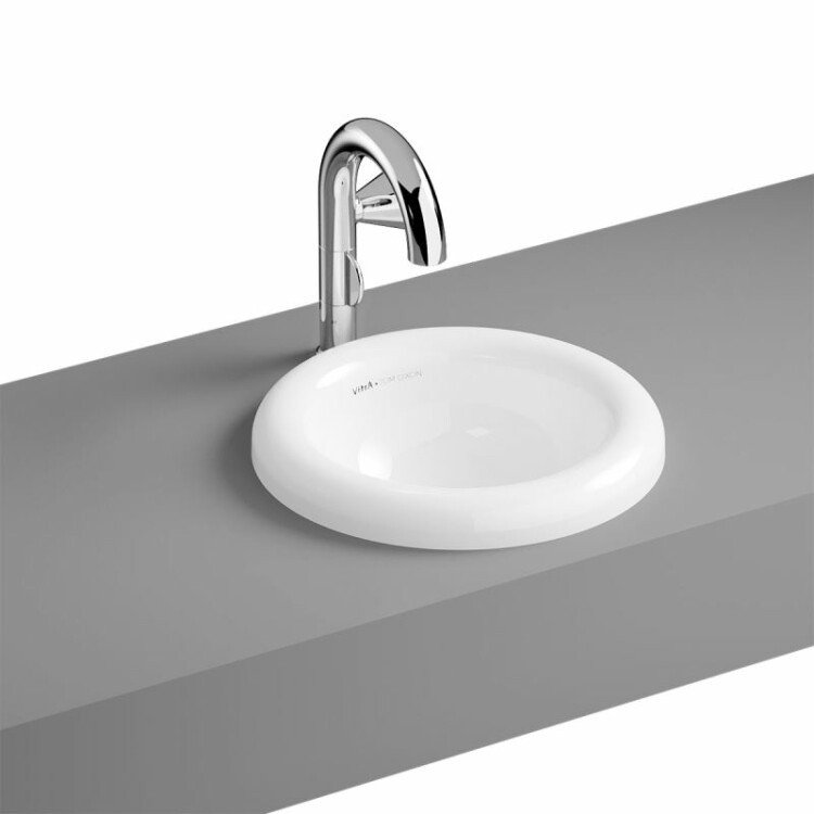 VITRA Liquid 7311B403-0016 Раковина встраиваемая сверху Ø 40 см (белый ...