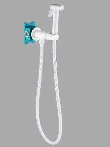 ALMAes AGATA AL-877-06 Гигиенический душ в комплекте с прогрессивным смесителем белый