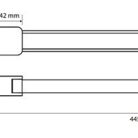 Bemeta Organic 157004101 Двойной держатель для полотенца 445 мм (хром)