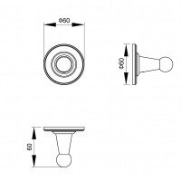 Timo Nelson 160011/02 Крючок для ванной комнаты (цвет бронза).
