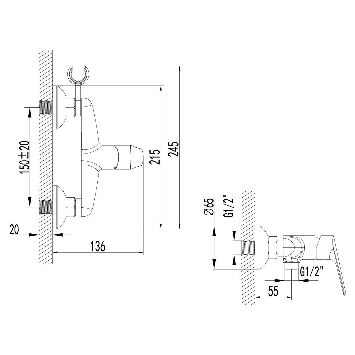 Lemark Partner LM6559C - Смеситель для душа (Хром), купить в магазине ...
