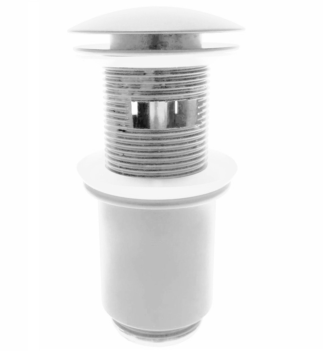 Remer 905CC114BO Выпуск для раковины с переливом (белый матовый ...