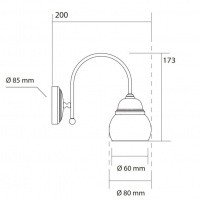 Kerasan Retro 731690 Светильник для ванной комнаты  (пара)