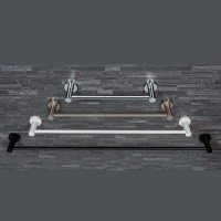 Colombo Design PLUS W4909.NM - Металлический держатель для полотенца 33,5 см (черный матовый)