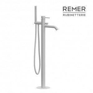 Remer X STYLE X08BO Напольный смеситель для ванны (белый матовый)
