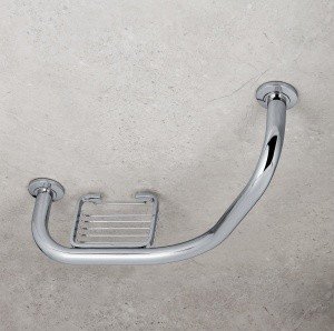 Colombo Design Complementi B9722 Поручень для ванной 43 см - с мыльницей (хром)