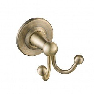 Timo Nelson 160012/02 Крючок двойной для ванной комнаты (цвет бронза)
