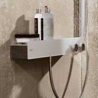 Термостатический смеситель для ванны 13108400 Hansgrohe ShowerTablet 600 (белый, хром)